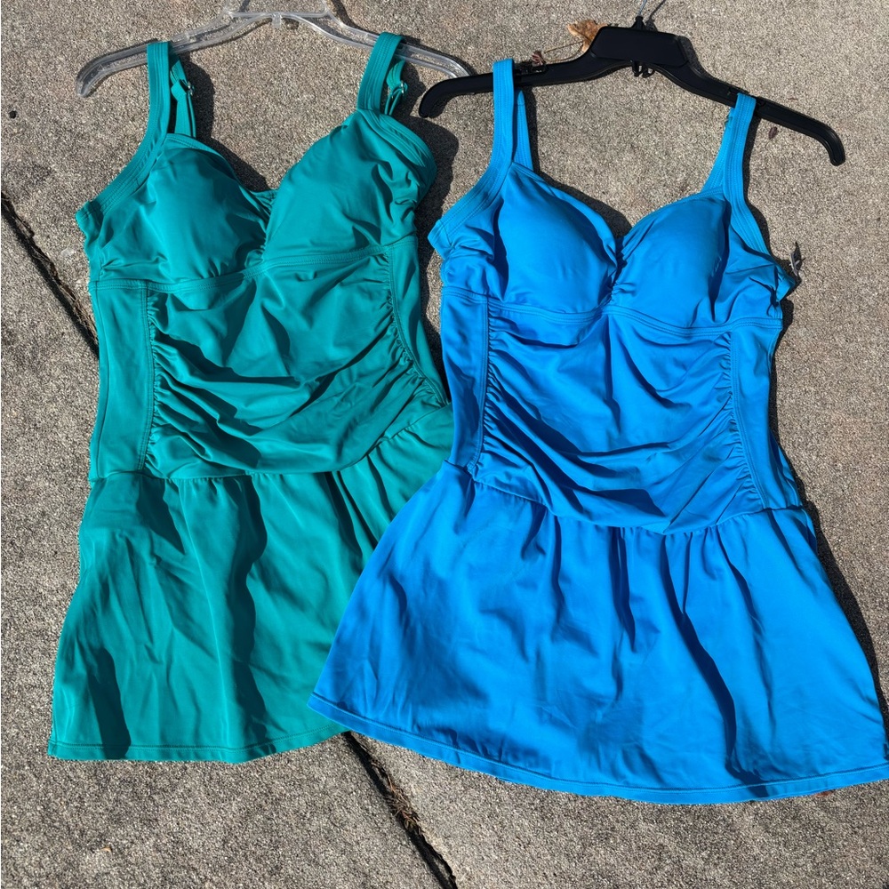 Jantzen Teal and Blue Chemise Set